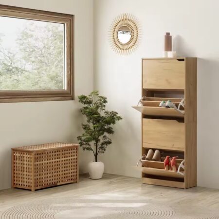 Zapatero Ángel de 4 Puertas - Almacenaje Elegante y Funcional para 24 Pares de Zapatos